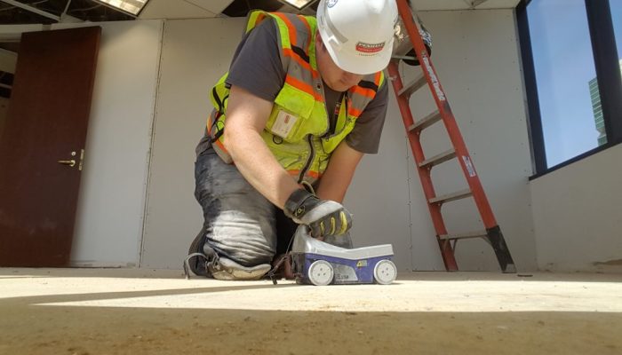 Concrete slab scanning and GPR survey for safe drilling and cutting